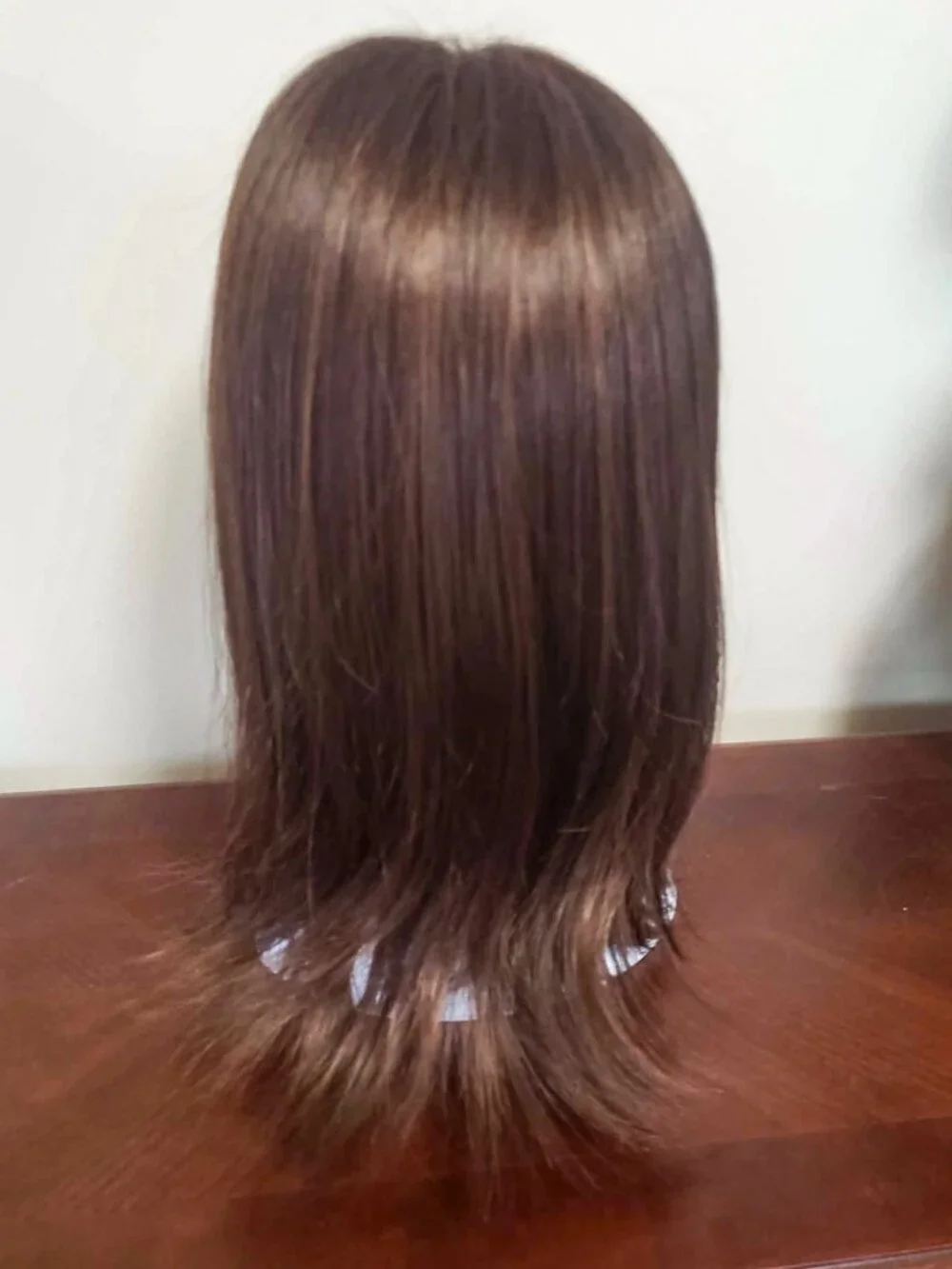 RENE of PARIS LAINE Wig - Long Synthetic w/ bangs added - Ginger Brown - EUC